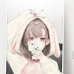 This is a pixiv picture whose title is ウサギパジャマ.