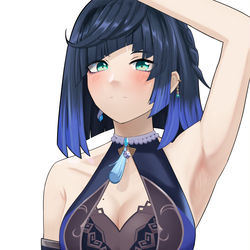 This is a pixiv picture whose title is Yelan.
