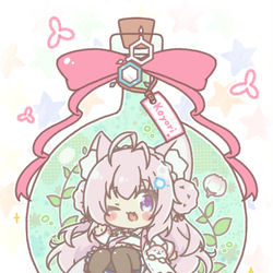 This is a pixiv picture whose title is ハーバリウムこよちゃん🧪.