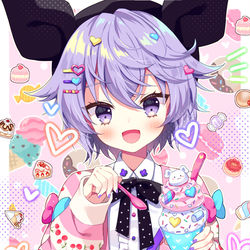 This is a pixiv picture whose title is 🎀.
