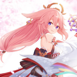 This is a pixiv picture whose title is 一个神楽舞的蹈.