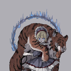 This is a pixiv picture whose title is 猛獣使い.