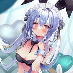 This is a pixiv picture whose title is メイドバニー.