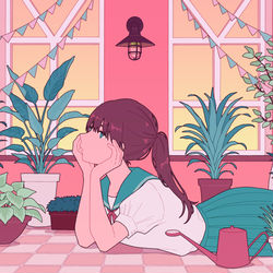 This is a pixiv picture whose title is ピンク.