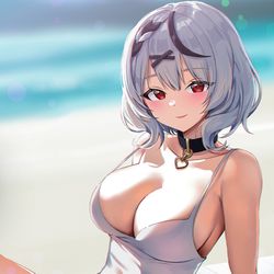 This is a pixiv picture whose title is 沙花叉クロヱ.