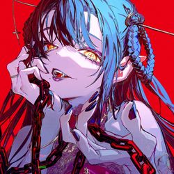 This is a pixiv picture whose title is 悪逆大戦.