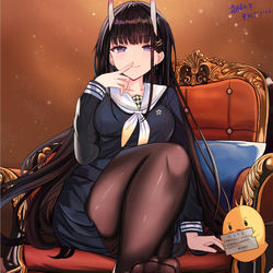 This is a pixiv picture whose title is 被能代捕获的皇家指挥官.