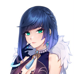 This is a pixiv picture whose title is 夜蘭.