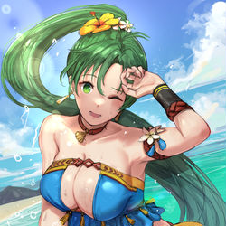 This is a pixiv picture whose title is 盛夏の公女.