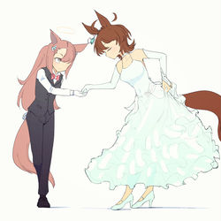 This is a pixiv picture whose title is 勇者とプリンセス.