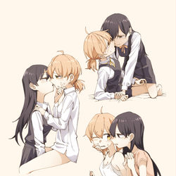 This is a pixiv picture whose title is ❤️💛.