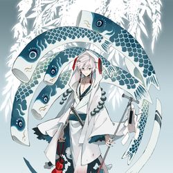 This is a pixiv picture whose title is 鯉.