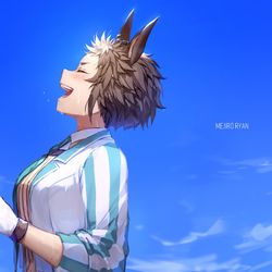 This is a pixiv picture whose title is メジロライアン.