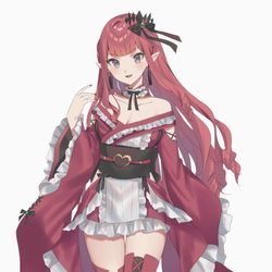 This is a pixiv picture whose title is アヴァロン和装まとめ.