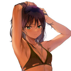 This is a pixiv picture whose title is 褐色.