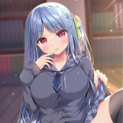 This is a pixiv picture whose title is お誘いJK.