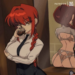 This is a pixiv picture whose title is [RETRO] Makima [CHAINSAW MAN].