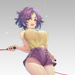 This is a pixiv picture whose title is 縄跳び.