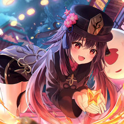 This is a pixiv picture whose title is 胡桃.