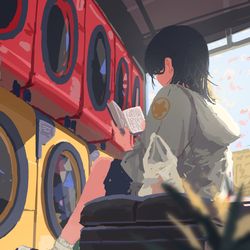 This is a pixiv picture whose title is 春を待ちながら.