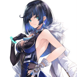 This is a pixiv picture whose title is 夜蘭.