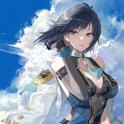 This is a pixiv picture whose title is Yelan.