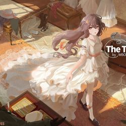 This is a pixiv picture whose title is New dress|胡桃的新裙子.