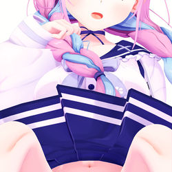 This is a pixiv picture whose title is ⚓️💙.