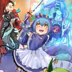 This is a pixiv picture whose title is かっけー刀を拾った.