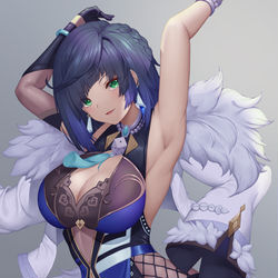 This is a pixiv picture whose title is 夜蘭.