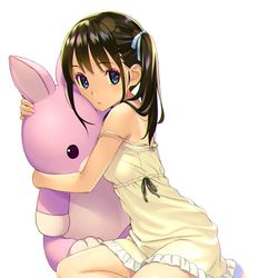 This is a pixiv picture whose title is ワンピースとぬいぐるみ.