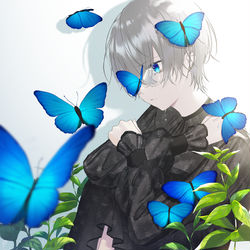 This is a pixiv picture whose title is モルフォ.