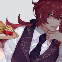 This is a pixiv picture whose title is Diluc.