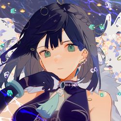 This is a pixiv picture whose title is yelan.