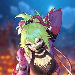This is a pixiv picture whose title is 久岐忍.