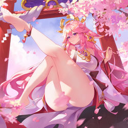 This is a pixiv picture whose title is Yae Miko.