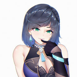 This is a pixiv picture whose title is 夜兰.