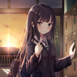 This is a pixiv picture whose title is 「一緒に帰りましょう」.
