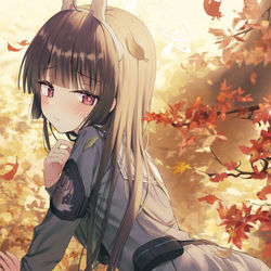 This is a pixiv picture whose title is 🍂.