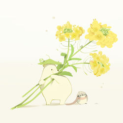 This is a pixiv picture whose title is 菜種梅雨.