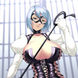 This is a pixiv picture whose title is 狩魔冥「女王様」.