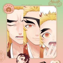 This is a pixiv picture whose title is 【WEB再録】焦がれる君とお焦げの香り.