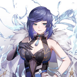 This is a pixiv picture whose title is 夜蘭.