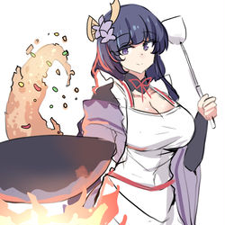 This is a pixiv picture whose title is Cooking Mama.