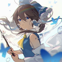 This is a pixiv picture whose title is 蝶の夢.