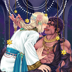 This is a pixiv picture whose title is 皇子に請われて後宮入りした元盗賊.