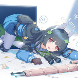 This is a pixiv picture whose title is 垃圾桶倒了！.