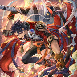 This is a pixiv picture whose title is 【シャドウバース】華の大将・タケツミ.