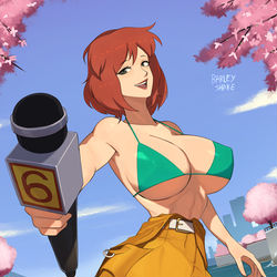 This is a pixiv picture whose title is April O'Neil.