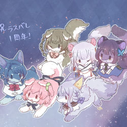 This is a pixiv picture whose title is アサリリ擬獣化まとめ3.